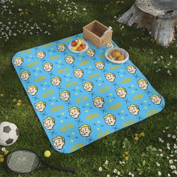 Fallout Inspired Picnic Blanket, Perfect for Gamers, Outdoor Blanket, Summertime Leisure