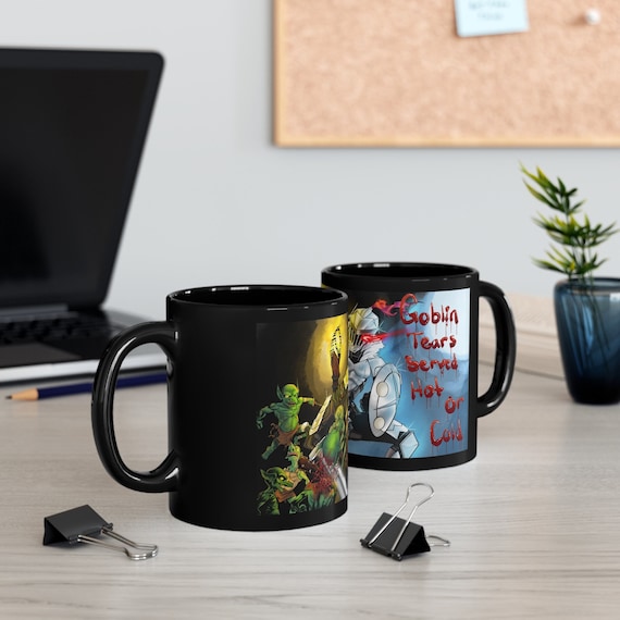Goblin Tears Mug, Orcbolg, Anime Merchandise, 11 oz, Hot or Cold, Slayer of Goblins, Japanese Anime, Manga, Anime Cup
