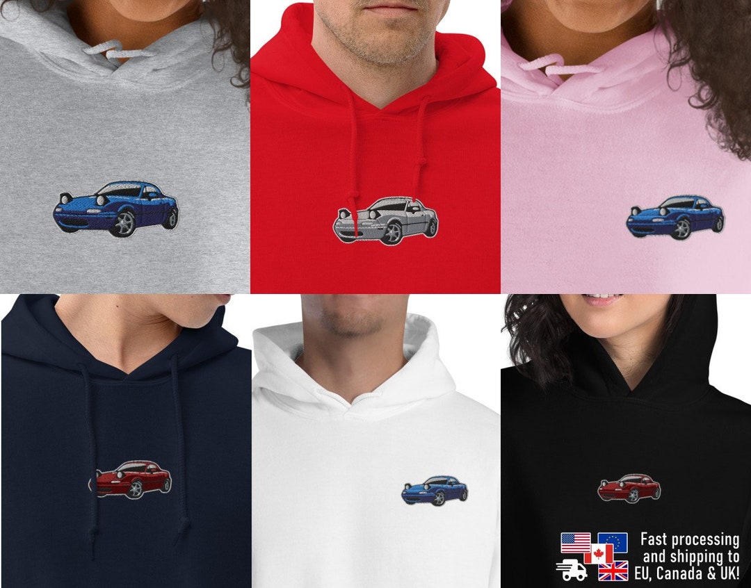 Embroidered JDM Car Hoodie and Sweatshirt Customizable Gift Etsy