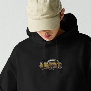 Embroidered JDM Car Hoodie and Sweatshirt | Customizable Gift for Car Enthusiast | Japanese Domestic Market Car MX5