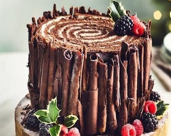 Recept chocoladetaart met kerstbomen: boskerst (digitale download)