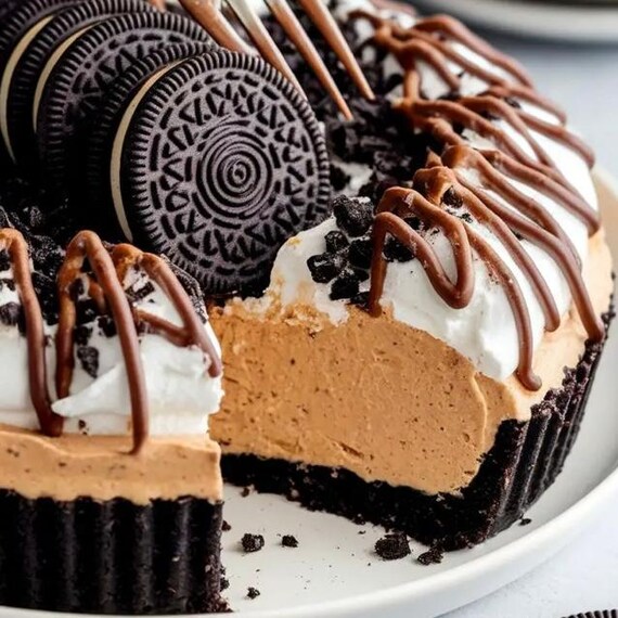 No-bake Oreo Peanut Butter Pie Recipe: Easy Dessert (printable PDF