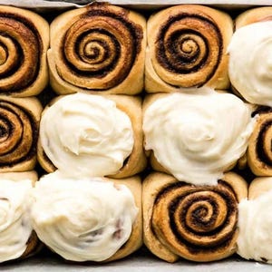 Homemade Cinnamon Rolls Recipe with Cream Cheese Frosting (Digital Download)