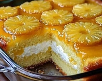 Recette de gâteau soleil à l'ananas : dessert d'été à imprimer (téléchargement PDF