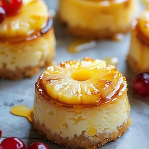 Pineapple Upside-Down Cheesecake Recipe (Digital Download)