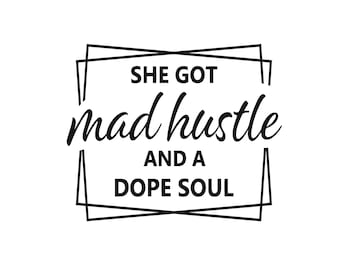 Mad Hustle SVG, Cricut Cut File, Girl Boss, archivos SVG para Cricut, hustle svg, motivational svg, mad hustle svg, boss lady svg