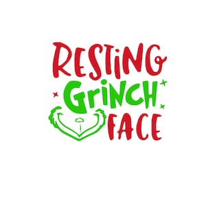 Grinch Face SVG