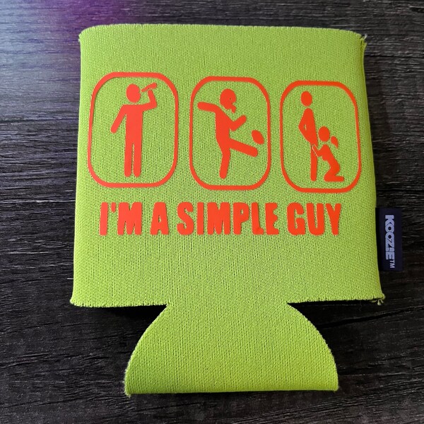 Football Beer Koozie Etsy