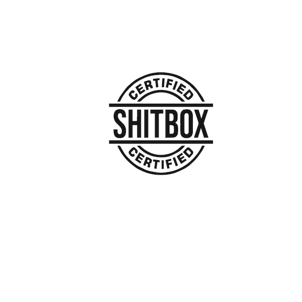 Certified Shitbox SVG Download