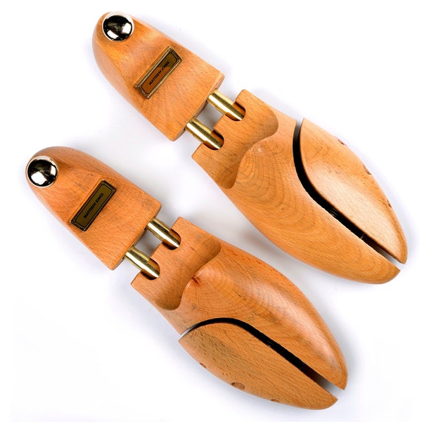 Adjustable Wooden Shoe Tree, Beech wood Handcrafted Shoe trees, Adjustable beech wood shoe tree