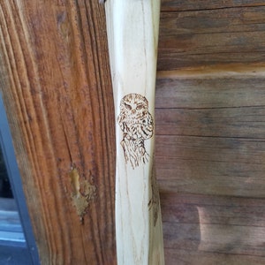 Personalized Hand Crafted Solid Natural Wood Walking Sticks
