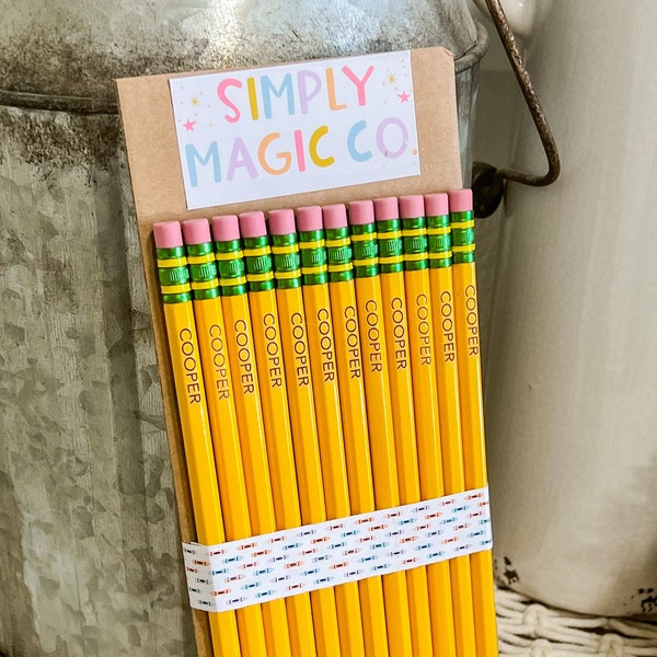 Personalized Engraved #2 pencils |