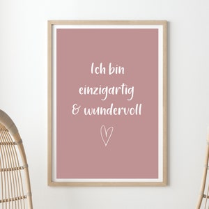 Poster Minimalist, Slogan Poster Pink, Positive Affirmation Mental Health -Proverbs Poster - DITITAL DOWNLOAD, Self-Loving Poster
