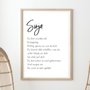 Póster Minimalista, Póster blanco y negro, Afirmación Positiva Salud Mental -Dichos Póster - descargar - DITITAL ODER PRINT