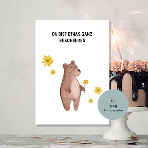 Postkarte Spruch Kind Motivation Mutmacher Geschenk, Aufmunterung Freundin Geburtstagskarte DIN A6 Postkarte Mutmacher für Kinder