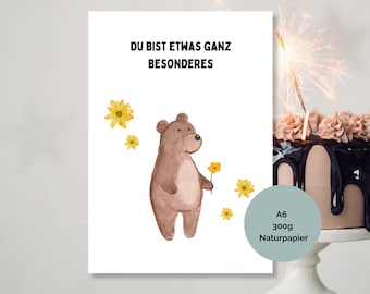 Postkarte Spruch Kind Motivation Mutmacher Geschenk, Aufmunterung Freundin Geburtstagskarte DIN A6 Postkarte Mutmacher für Kinder