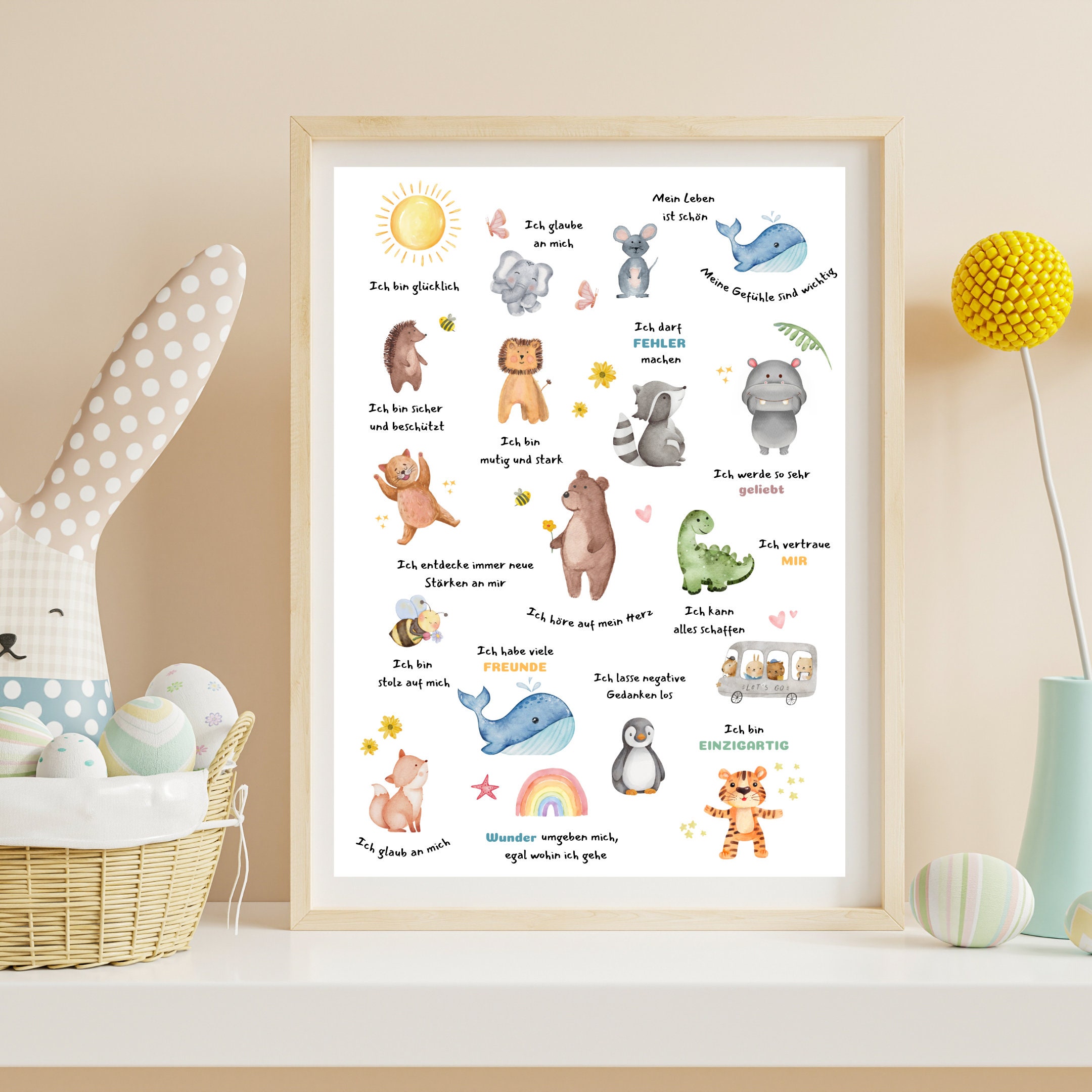 Affirmation Poster Kids Room Self Love Kids Printable Affirmation ...