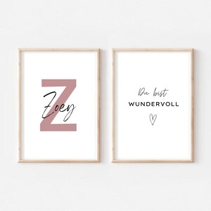 Carteles de motivación, carteles de nombre, afirmaciones para niños, carteles de aliento, conjuntos de carteles, póster de motivación de refranes habitación de niños, amor propio