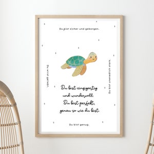 affirmation poster for children - digital download - know your worth - birth poster - I am enough, daily affirmations, mindset poster
