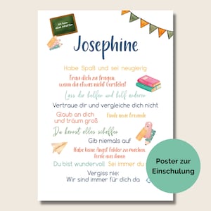 Cadeau pour l’inscription à l’école -TÉLÉCHARGEMENT NUMÉRIQUE- personnalisable, souhaits de rentrée, encouragement, affiche de retour à l’école, imprimable