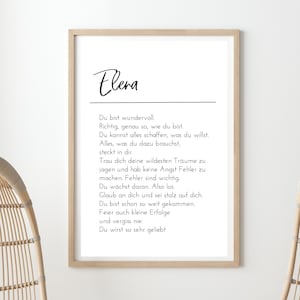 Póster Minimalista, Póster blanco y negro, Afirmación Positiva Salud Mental - Niños y Adultos - descargar - DITITAL ODER PRINT