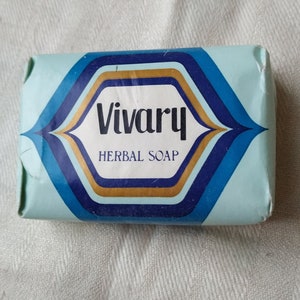 Vintage Soap bar Herbal soap Vivary Made in India vintage soap VIVARY collectible bathroom kitchen decor
