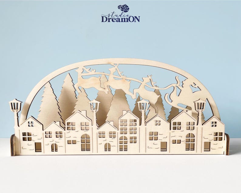 Christmas Village DIY Gift Craft Kits for Adults Holiday Home Decor Do