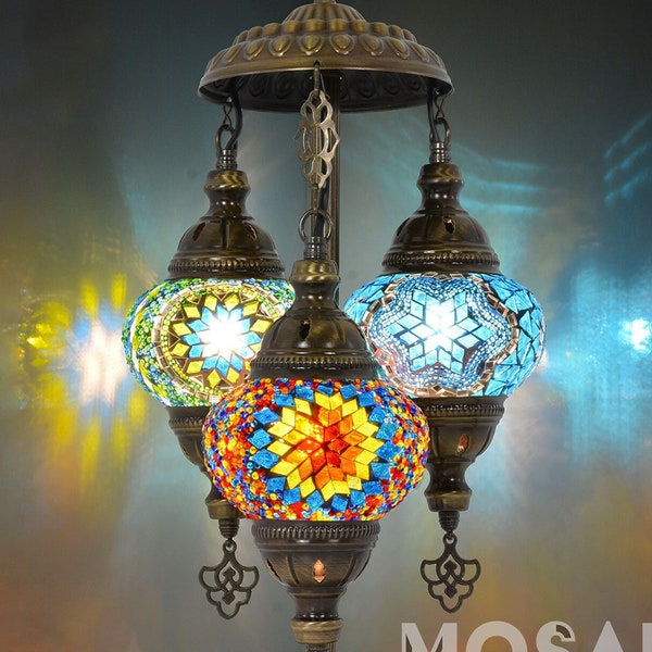 Turkish Mosaic Light, Mosaic Table Lamp, Boho Lamp, Bedside Lamp, Night Light, Moroccan Glass Table Lamp, Tiffany Lamp