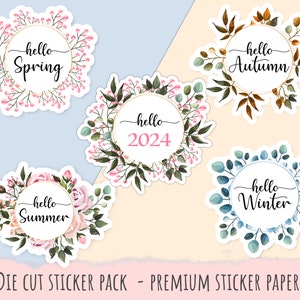 Hello 2024 Sticker for Bullet Journals Premium Matt Sticker Paper 