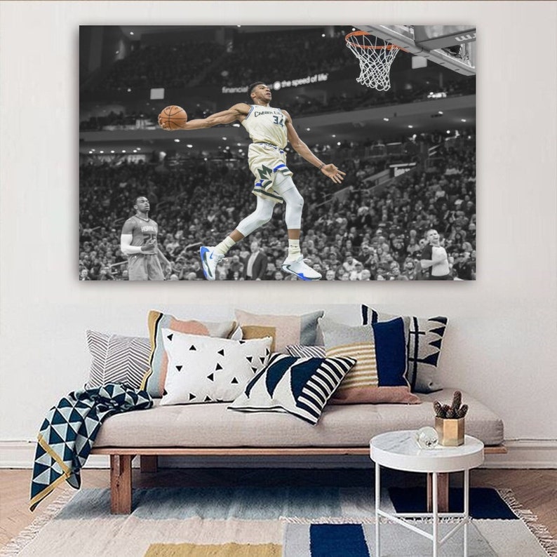 Giannis Antetokounmpo Dunk Poster Champion Ducks Poster 2021 | Etsy