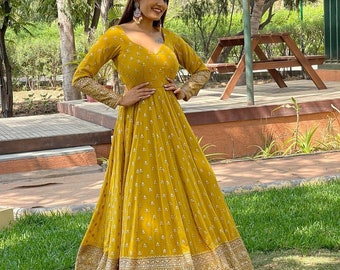 Anarkali Gown - Etsy