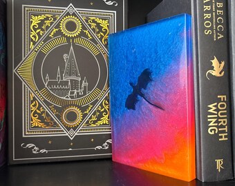 Dragon in the Sunset bookshelf decor