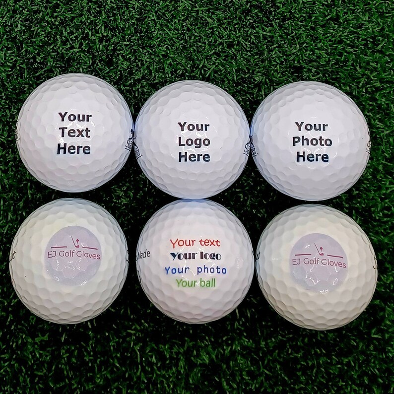 Personalised Branded Golf Balls With Any Logo Photo or Etsy UK