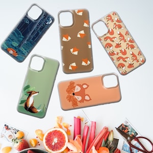 Herbst Fuchs Handy Hülle Niedliche Foxy Abdeckung für iPhone 15 14 13 12 11 SE XR, Samsung Galaxy S24 FE S23 Fe S22 A54 A25 A15, Pixel 9 8Pro 7A 6A