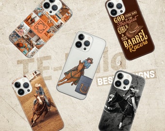 Barrel racing Phone Case Bull riding Cover for  iPhone 15 14 13 12 11 SE XR, Samsung Galaxy S24 S23 Fe S22 A54 A25 A15, Pixel 8A 8Pro 7A 6A