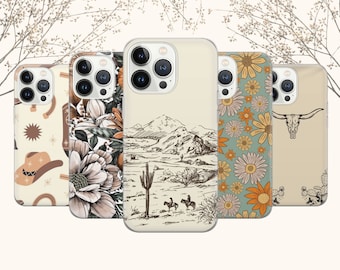 New Western Phone Case Rodeo Cover for iPhone 17 16 15 14 11 SE XR, Samsung Galaxy S24 FE S23 Fe S22 A54 A25 A15, Pixel 10 9 8Pro 7A