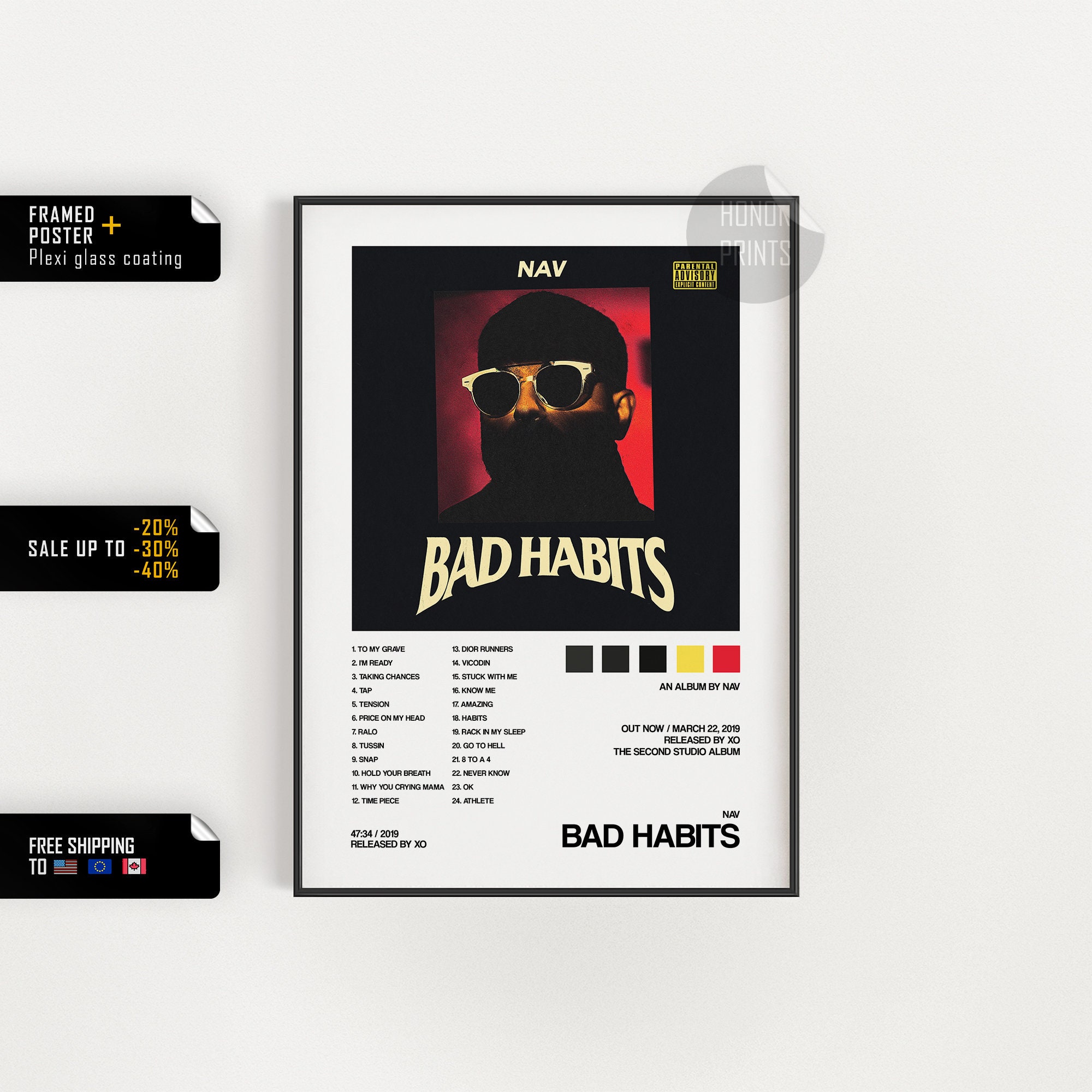 NAV & Metro Boomin "Perfect Timing" Art Music Poster HD Print 12" 16" 20" 24" NAV & Metro Boomin "Perfect Timing" Art Music Poster HD Print 12" 16" 20" 24"