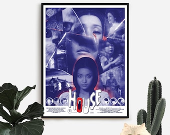 House aka Hausu Movie Poster • Nobuhiko Obayashi • Japanese Cinema