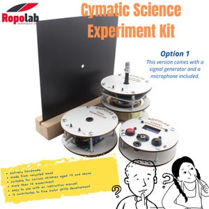 Chladni Plates Kit | Cymatic Science Experiment Kit | Fun Sound Vibration Learning Tool | Sound Wave Experiment Set | Hands-On Learning