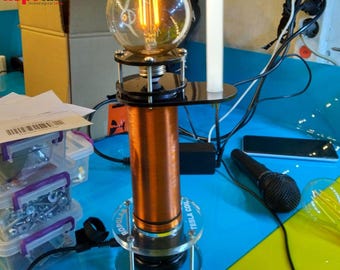 thumbnail image 2 of DIY Mini Tesla Coil Kit 9-12V BD243C – Electronic Wireless Transmission Generator 2 of 3