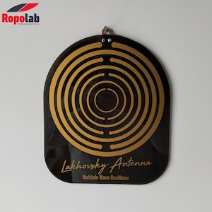 Lakhovsky Antenna Wall Art – Gold Multiple Wave Oscillator, Energy Balancer Decorative Design