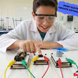 Grundlegende elektrische Schaltungen Experimentierkasten - MINT Lernspielzeug für Kinder & Anfänger