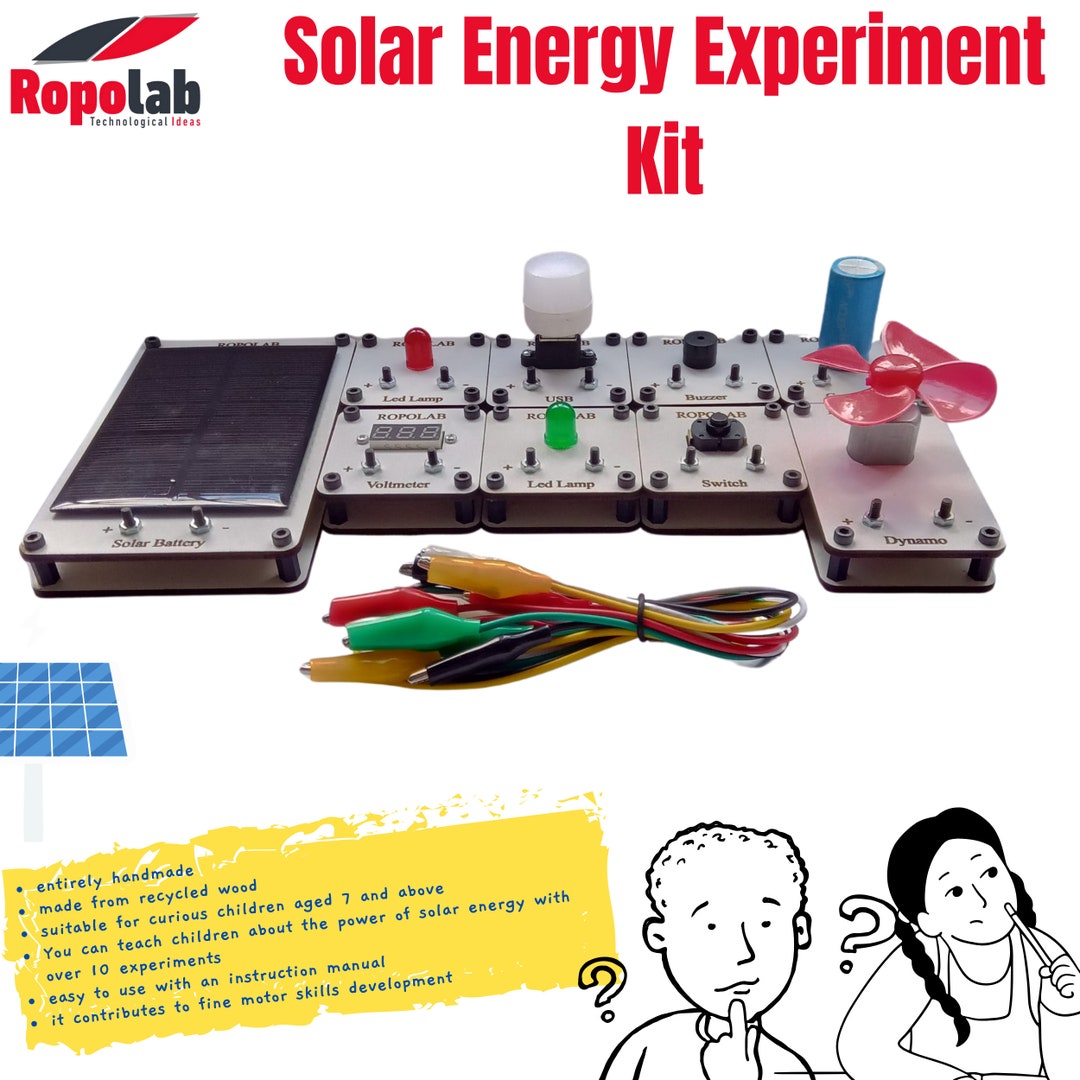 Solar Energy Experiment Kit, Renewable Energy Science Project