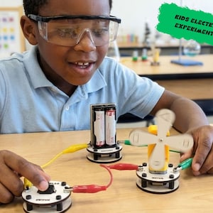 Kids Electricity Experiment Kit – Modular Circuit Blocks for STEM Learning