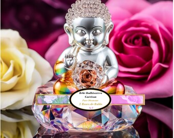 Bodhisattva guérison Pure Diamant et  Roses Rubis et Or Jaune 7