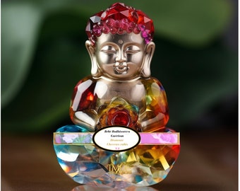 Bodhisattva de guérison cheveux rubis habille de diamant 8