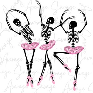 Outlaw lobby folder Ballet Skeletons Dance Skull Ballerina - Etsy