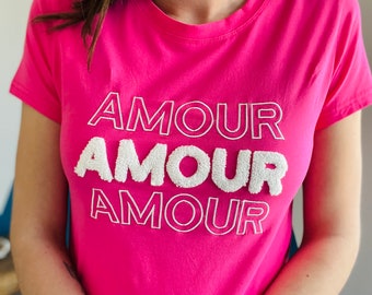 T-shirt AMOUR rose