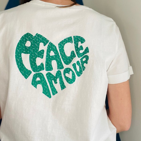 T-shirt peace amour