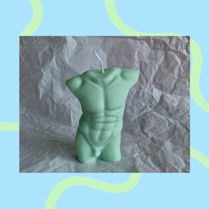 vela de torso vela corporal vela de hombre vela de torso vela masculina vela de hombres vela corporal vela de cera de colza vela de cera de colza imagen 1